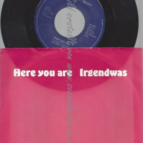 7"  HELMUT HEGER HERE YOU ARE