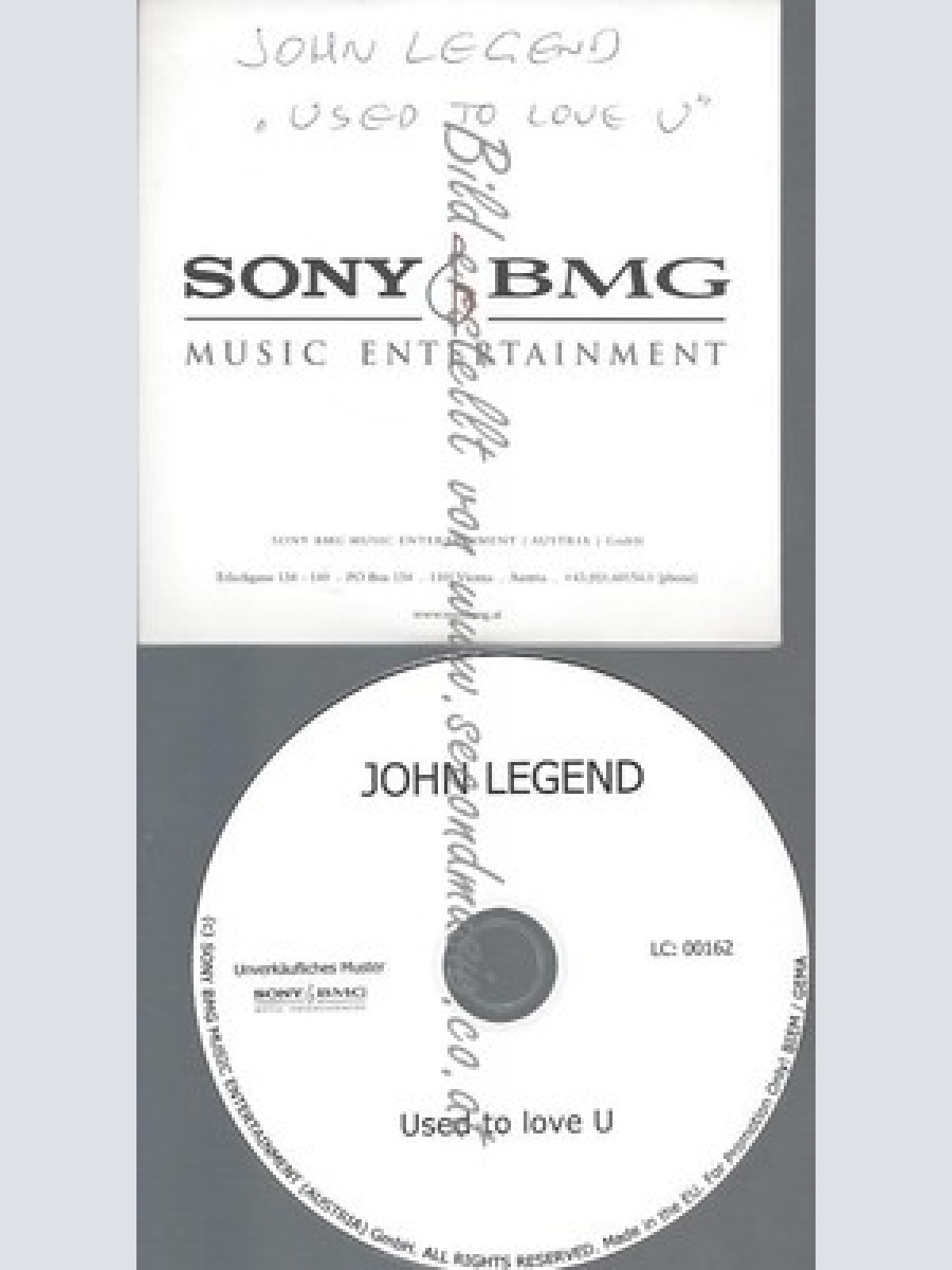 PROMO CD--JOHN LEGEND--USED TO LOVE U--1TR