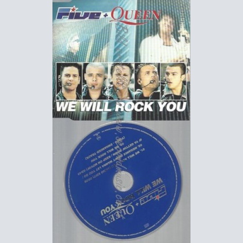 CD--FIVE + QUEEN -- -WE WILL ROCK YOU ---INCL VIDEO-