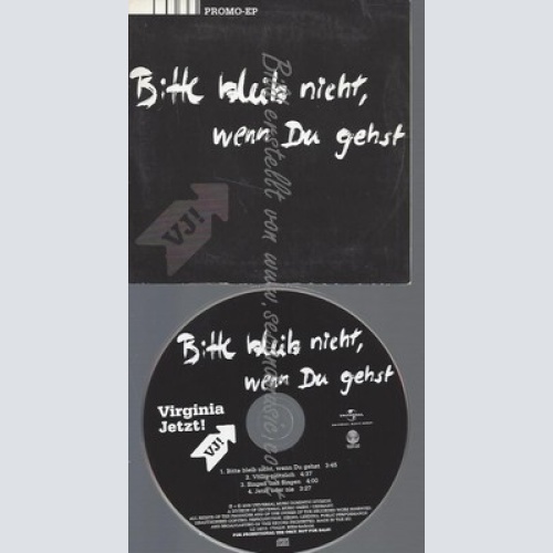 PROMO CD--VIRGINIA JETZT--BITTE BLEIB NICHT WENN DU GEHST--4TR