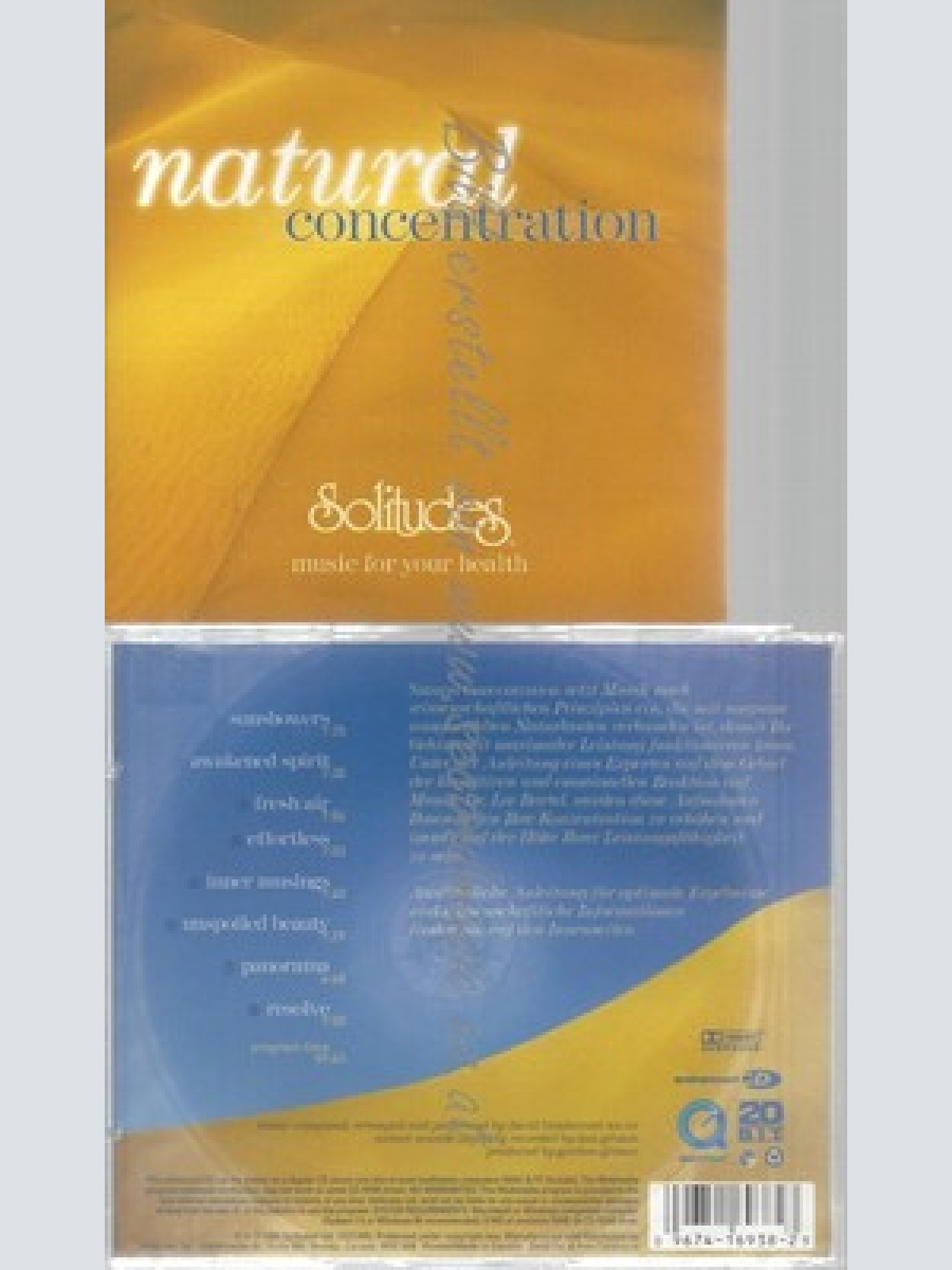 CD--DAN GIBSON UND DAVID BRADSTREET -- -- NATURAL CONCENTRATION - MUSIC FOR YOUR