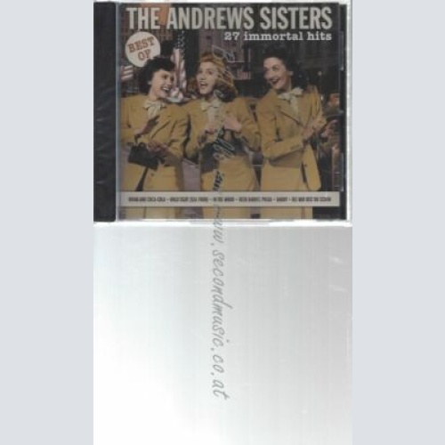 CD--THE ANDREWS SISTERS | --BEST OF  IMMORTAL HITS