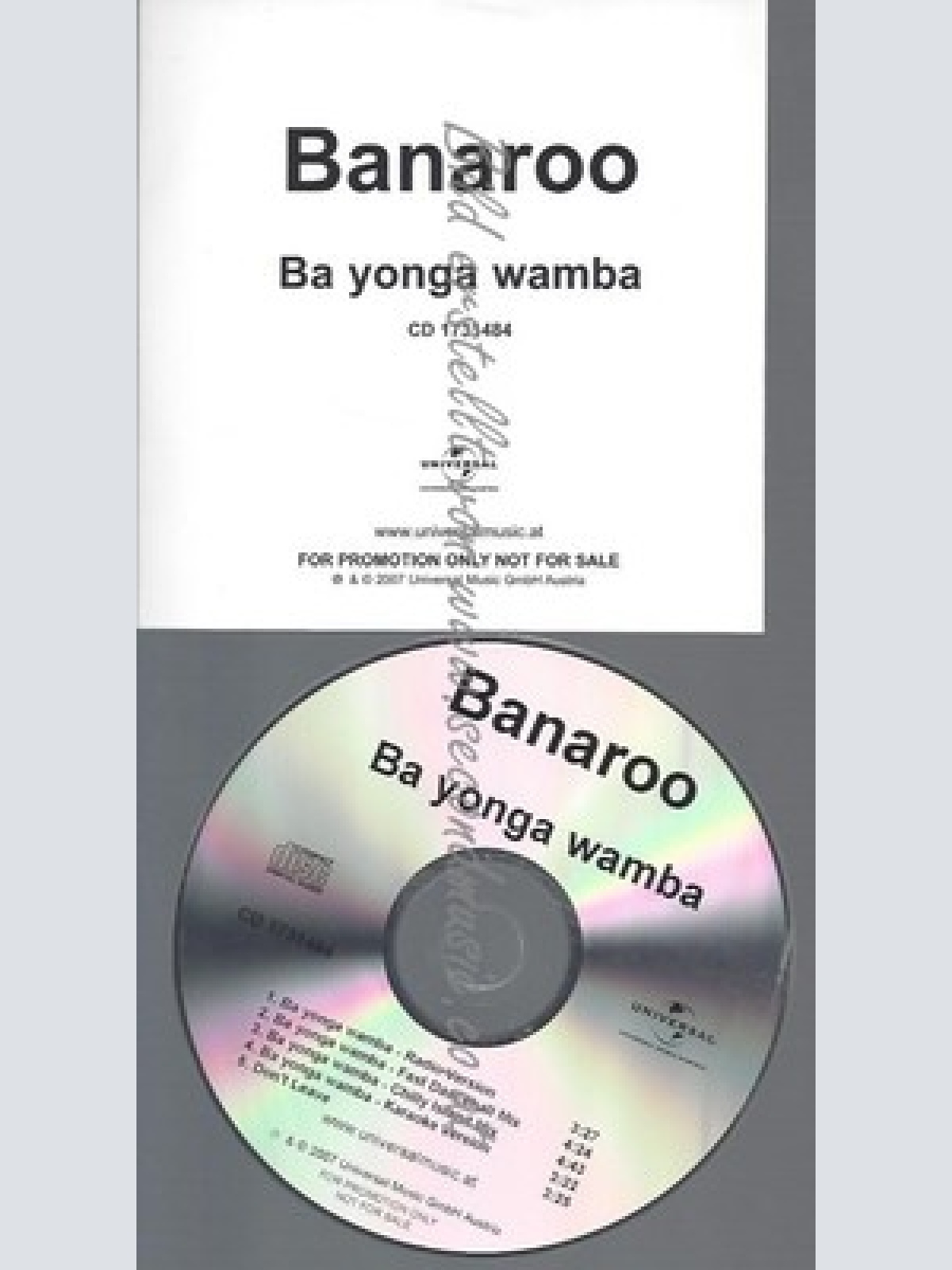 PROMO CD--BANAROO--BA YONGA WAMBA--5TR