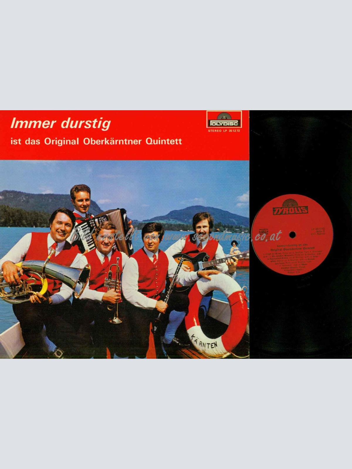 LP--Das Original Oberkärntner Quintett – Immer Durstig Ist Das Original O  // NM