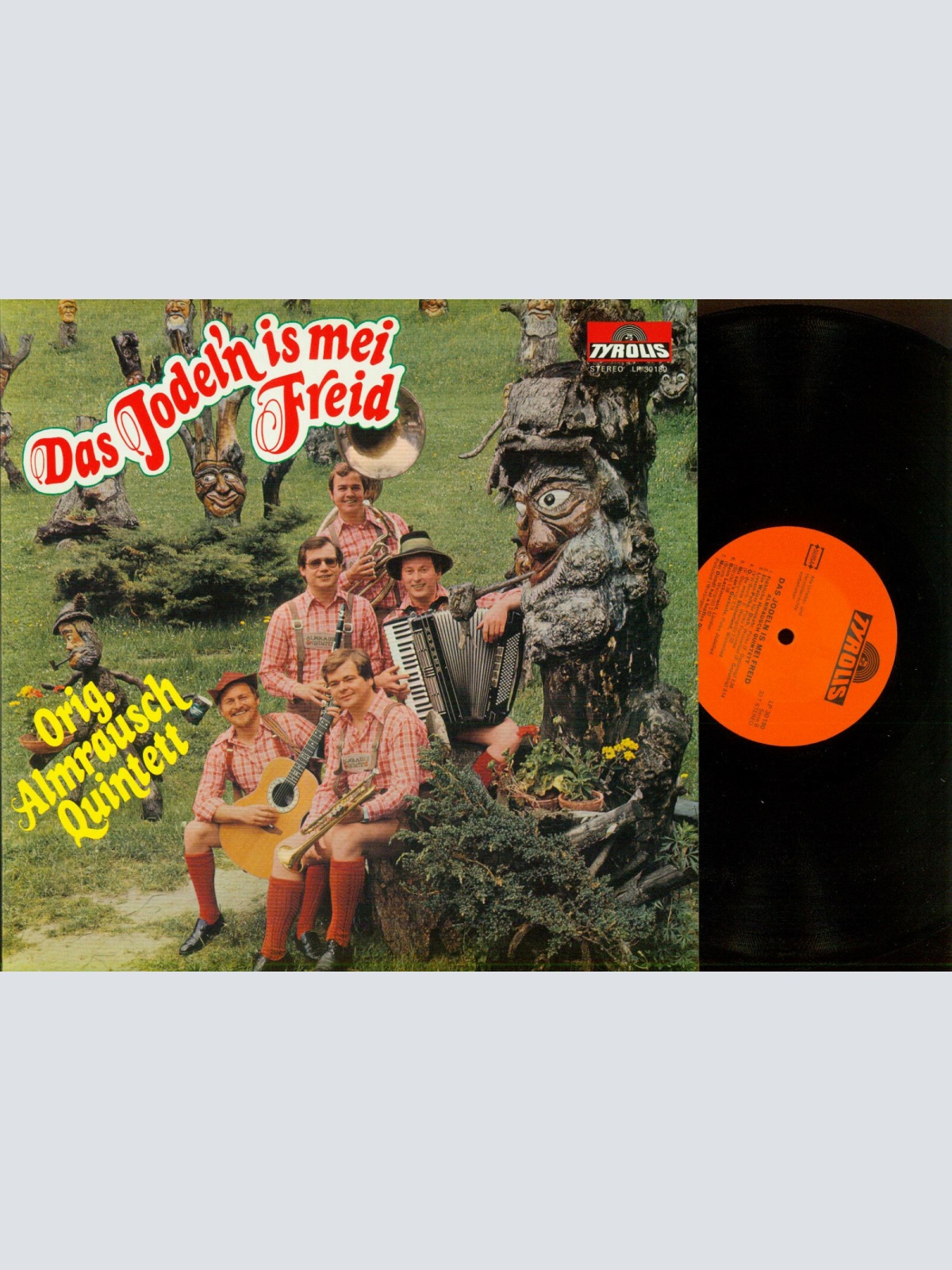 LP--Orig. Almrausch Quintett --Das Jodeln is mei Freid //NM