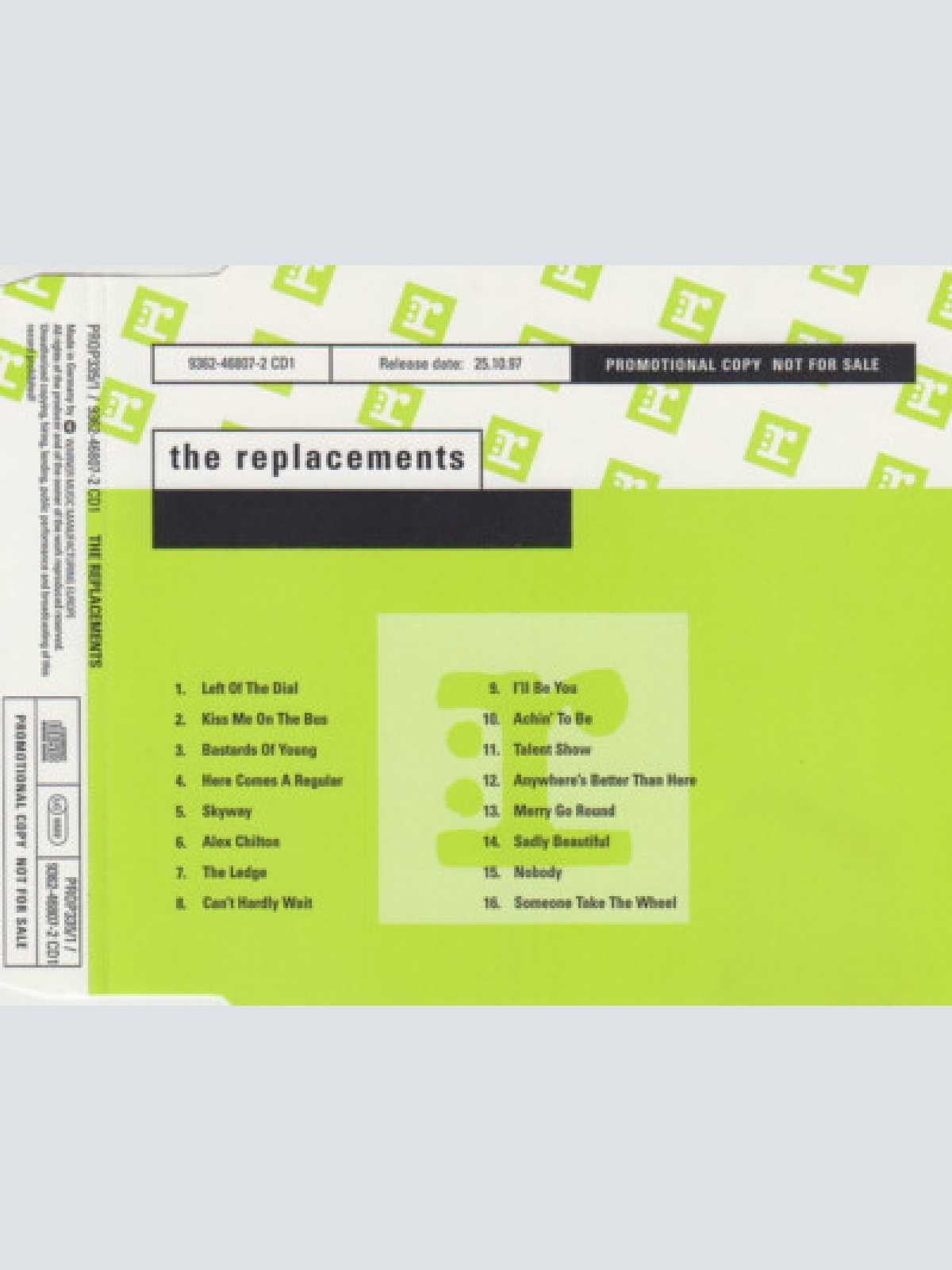 CD, Comp, Promo The Replacements - The Replacements