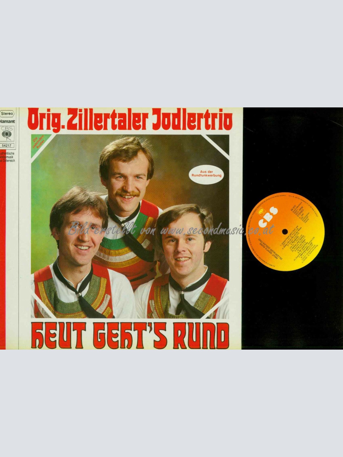 LP--Orig. Zillertaler Jodlertrio – Heut Geht's Rund  //  NM
