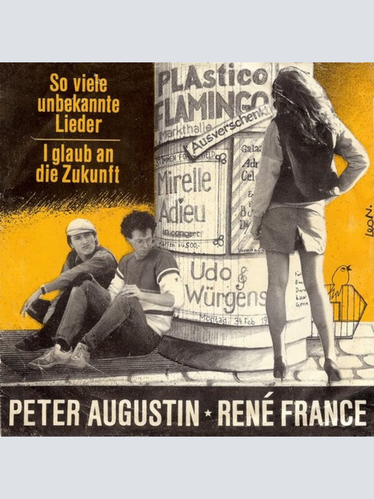 7" Peter Augustin ★ René France - So Viele Unbekannte Lieder / I Glaub An Die...