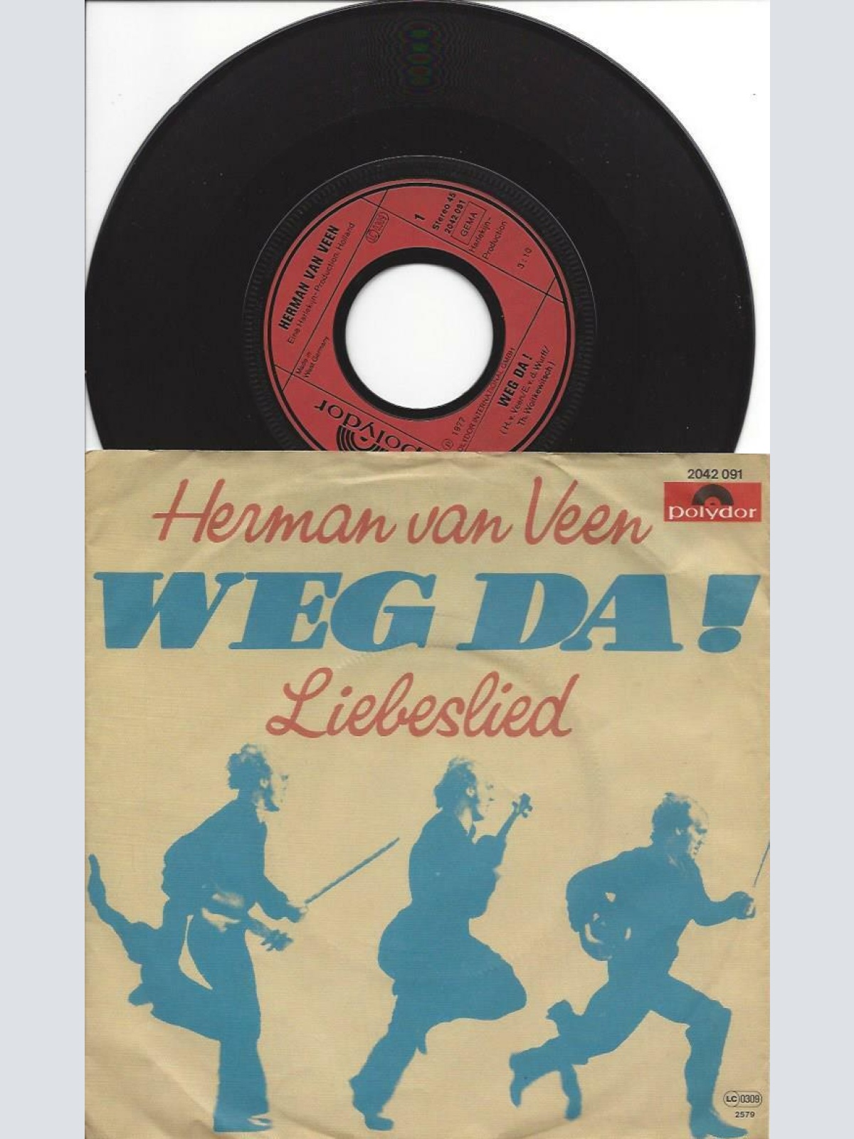 7"   Herman van Veen – Weg Da !