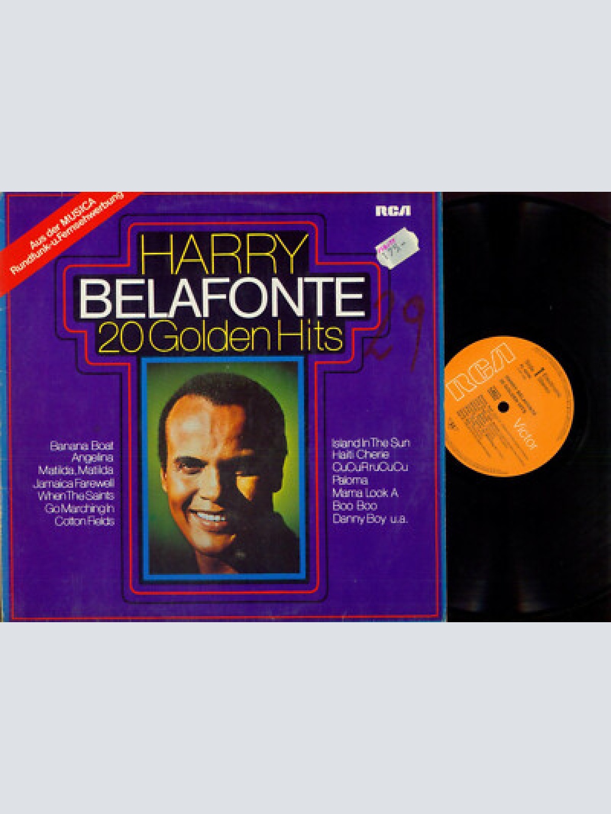 LP--Harry Belafonte – 20 Golden Hits