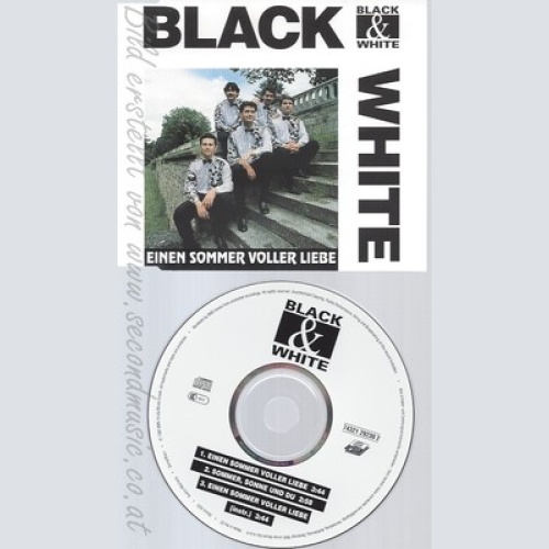 Maxi CD--BLACK UND WHITE -- - SINGLE -- EINEN SOMMER VOLLER LIEBE