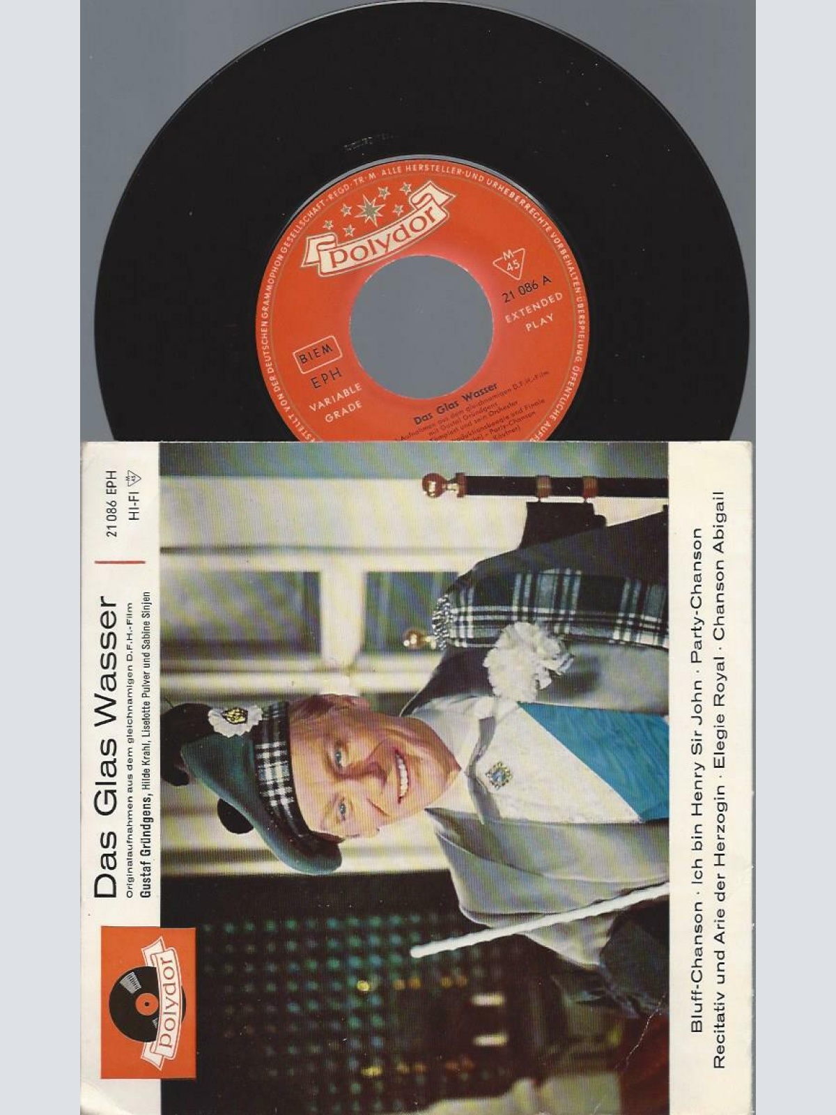 7"  Chansons Aus "Das Glas Wasser"