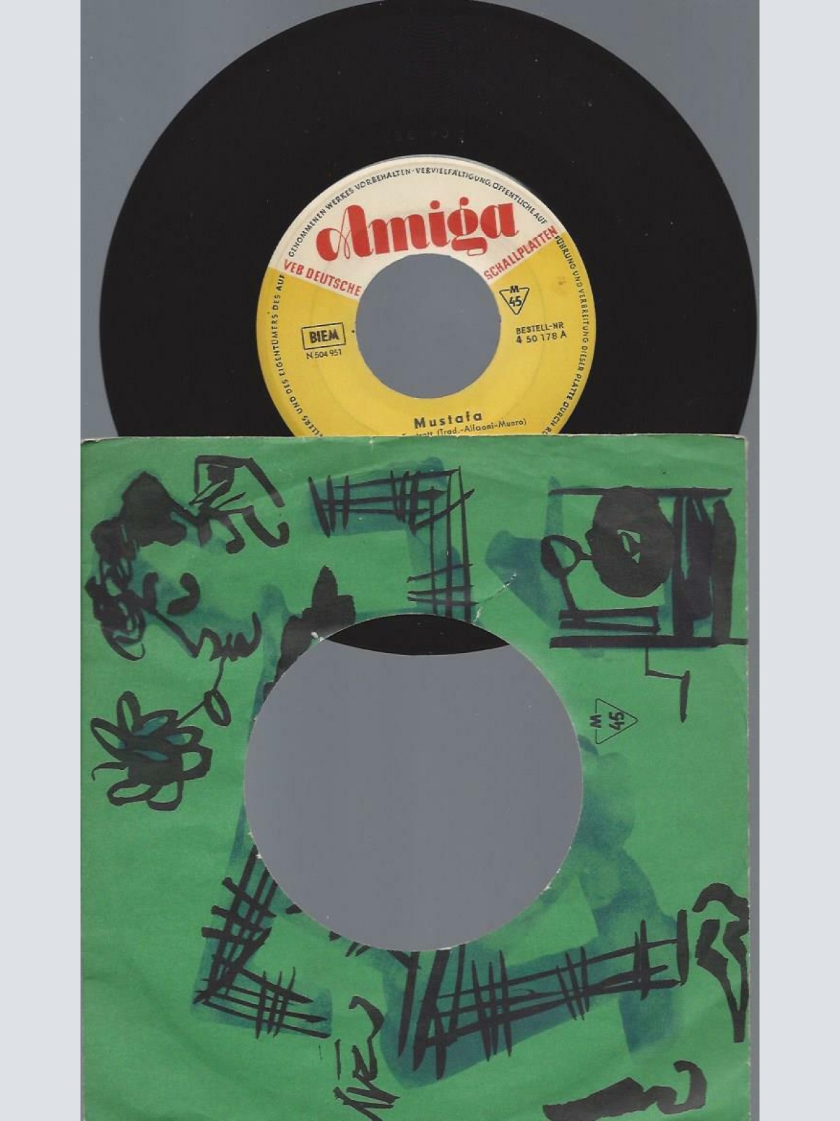 7"   Leo Leandros Und Choir / Paul Schröder Und Die Ping-Pongs  Mustafa