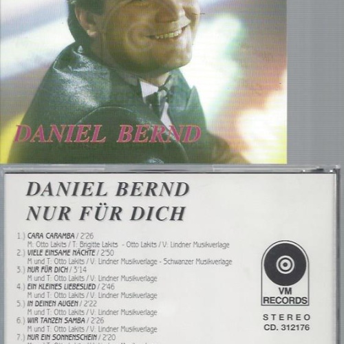 CD--DANIEL BERND NUR FÜR DICH