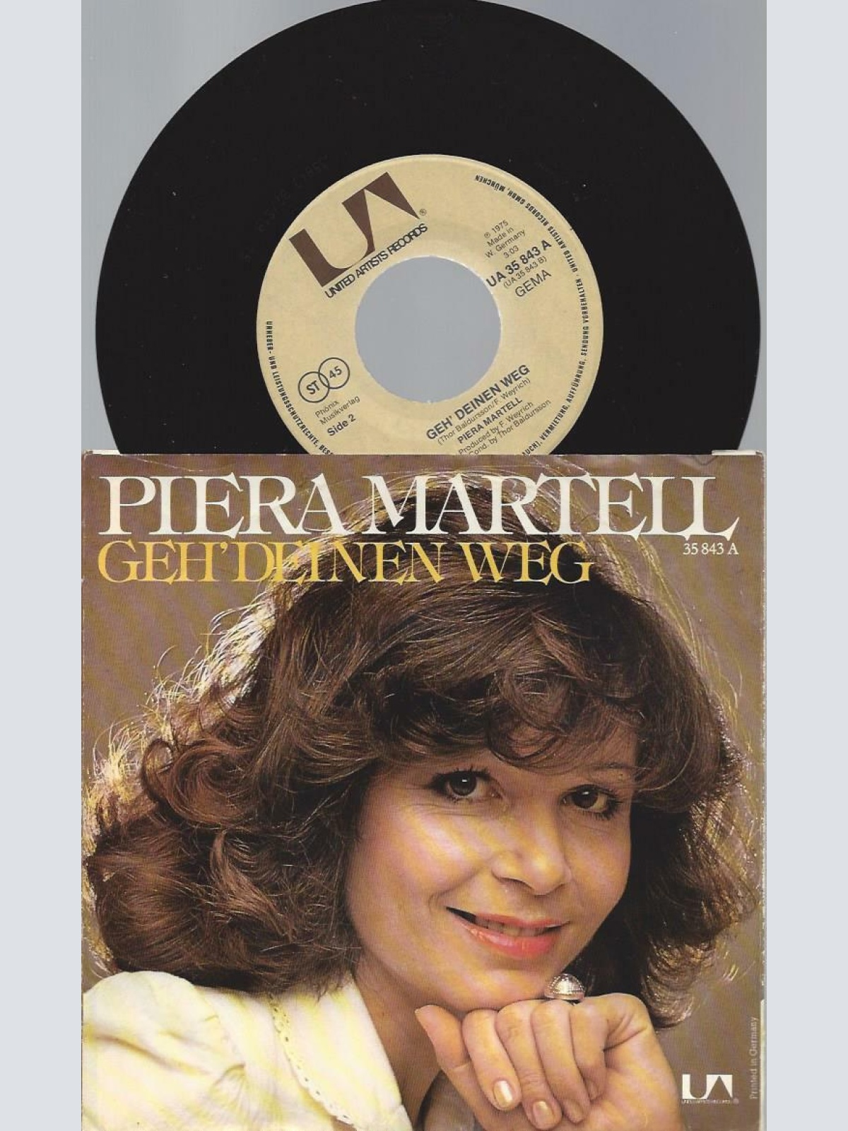 7" Piera Martell  Drei Rote Rosen