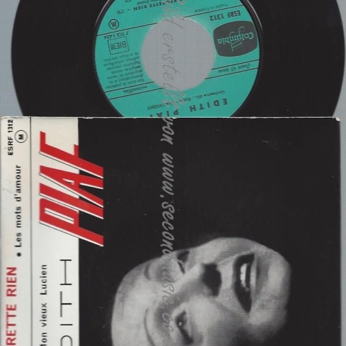 7"   Edith Piaf  Non, Je Ne Regrette Rien