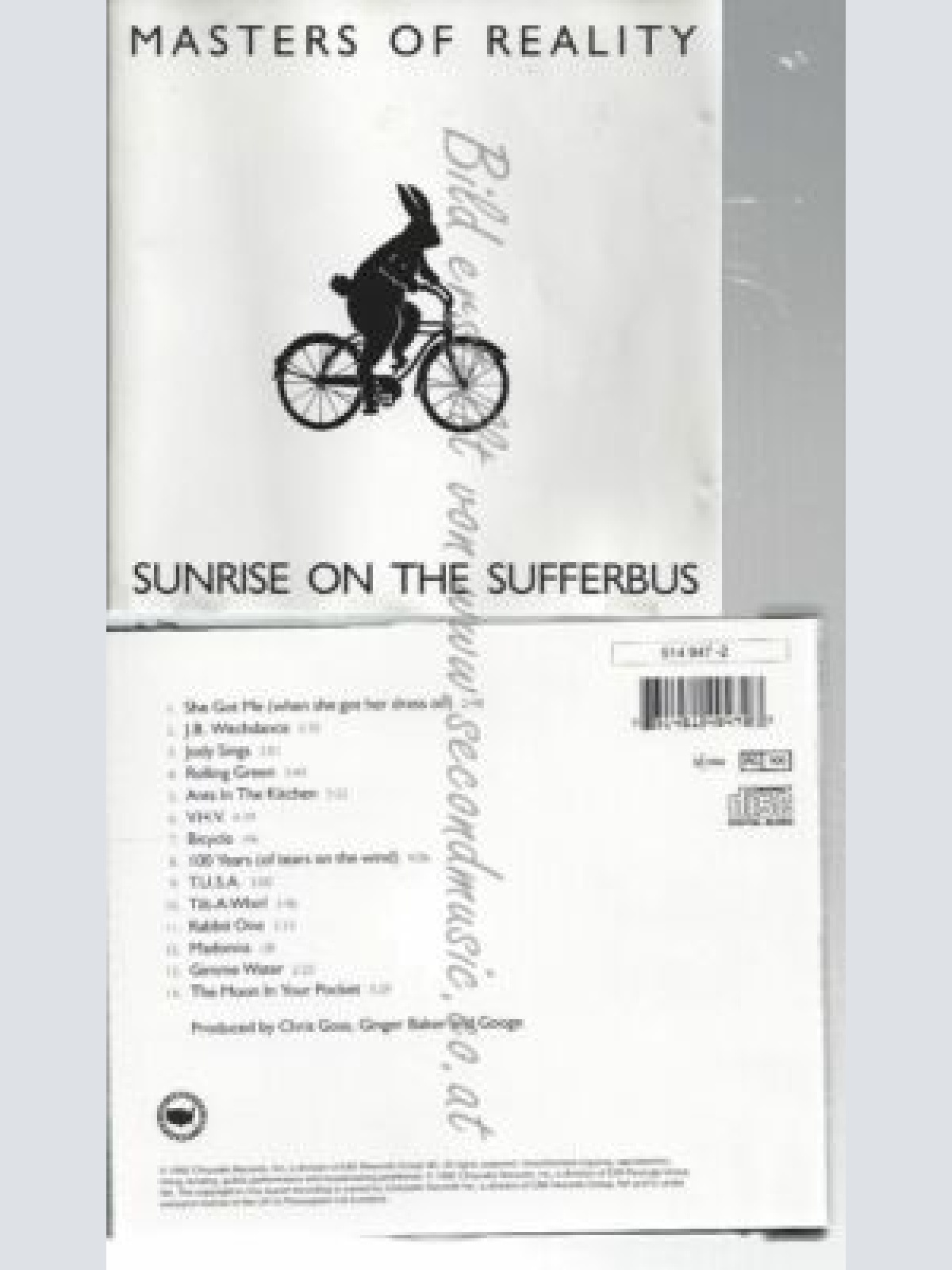 CD--MASTERS OF REALITY--SUNRISE ON THE SUFFERBUS ()