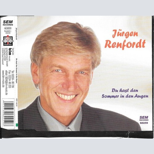 CD, Maxi Jürgen Renfordt - Du Hast Den Sommer In Den Augen
