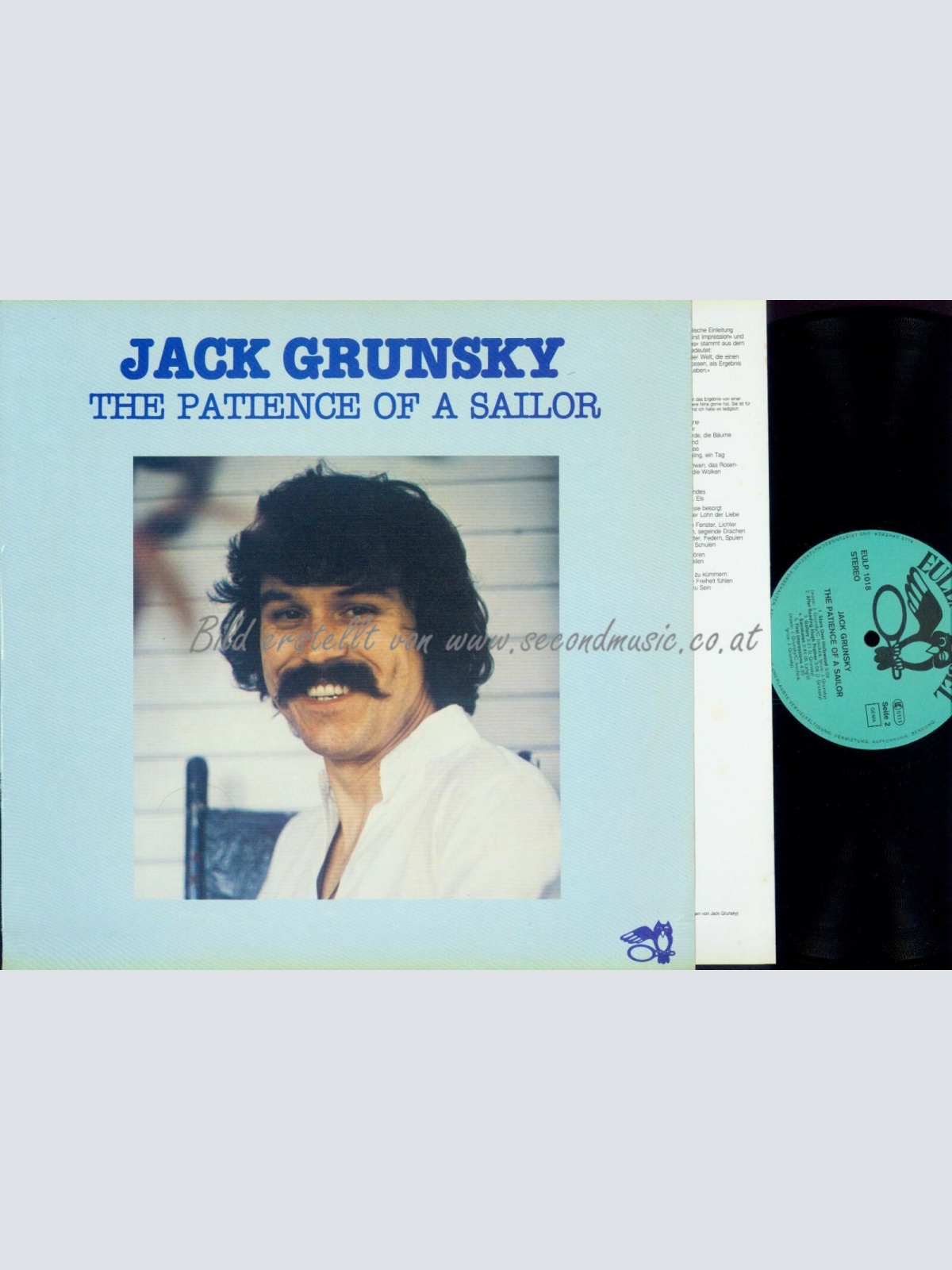 LP-- Jack Grunsky – The Patience Of A Sailor  //OIS