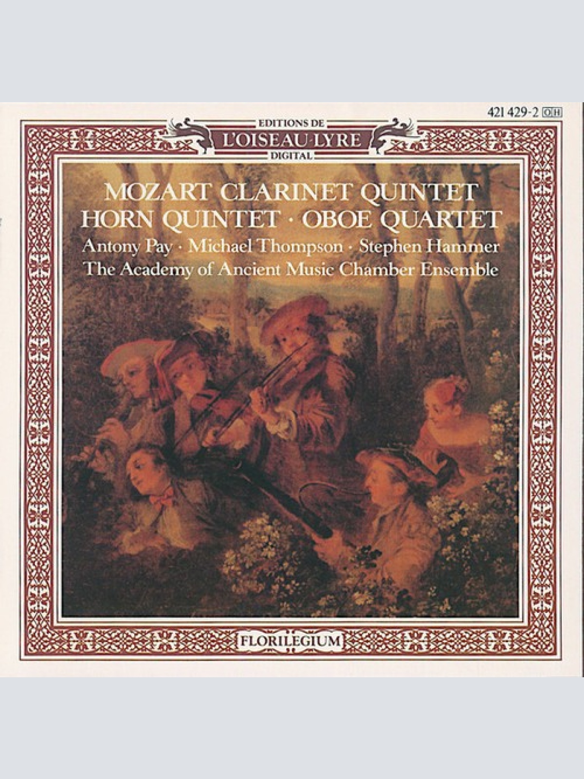 CD, Album Mozart*, Antony Pay, Michael Thompson (2), Stephen Hammer, The Acad...