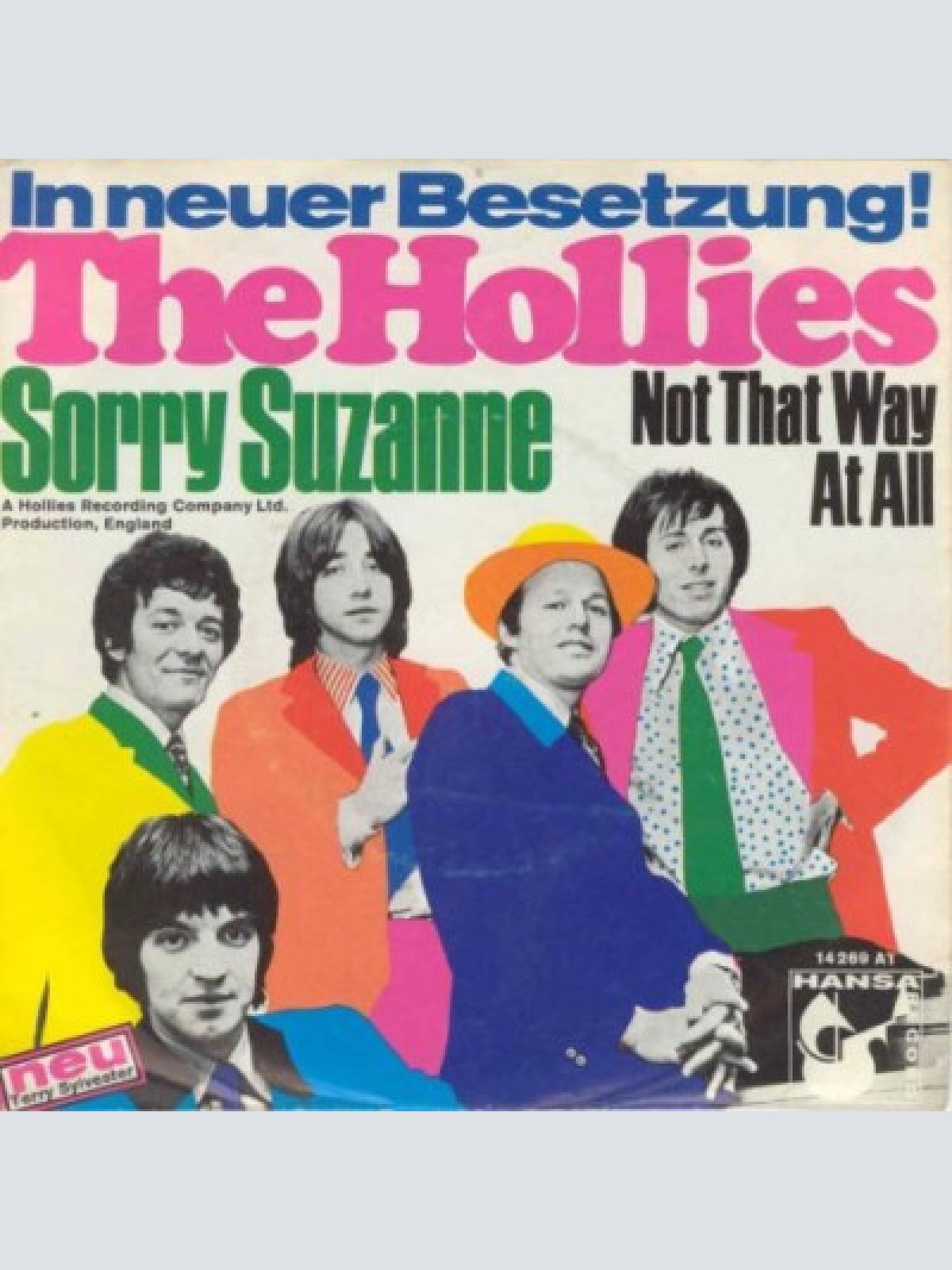 7", Single The Hollies - Sorry Suzanne