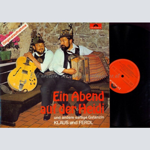 LP--- Klaus Und Ferdl  Ein Abend Auf Der Heidi // CLub