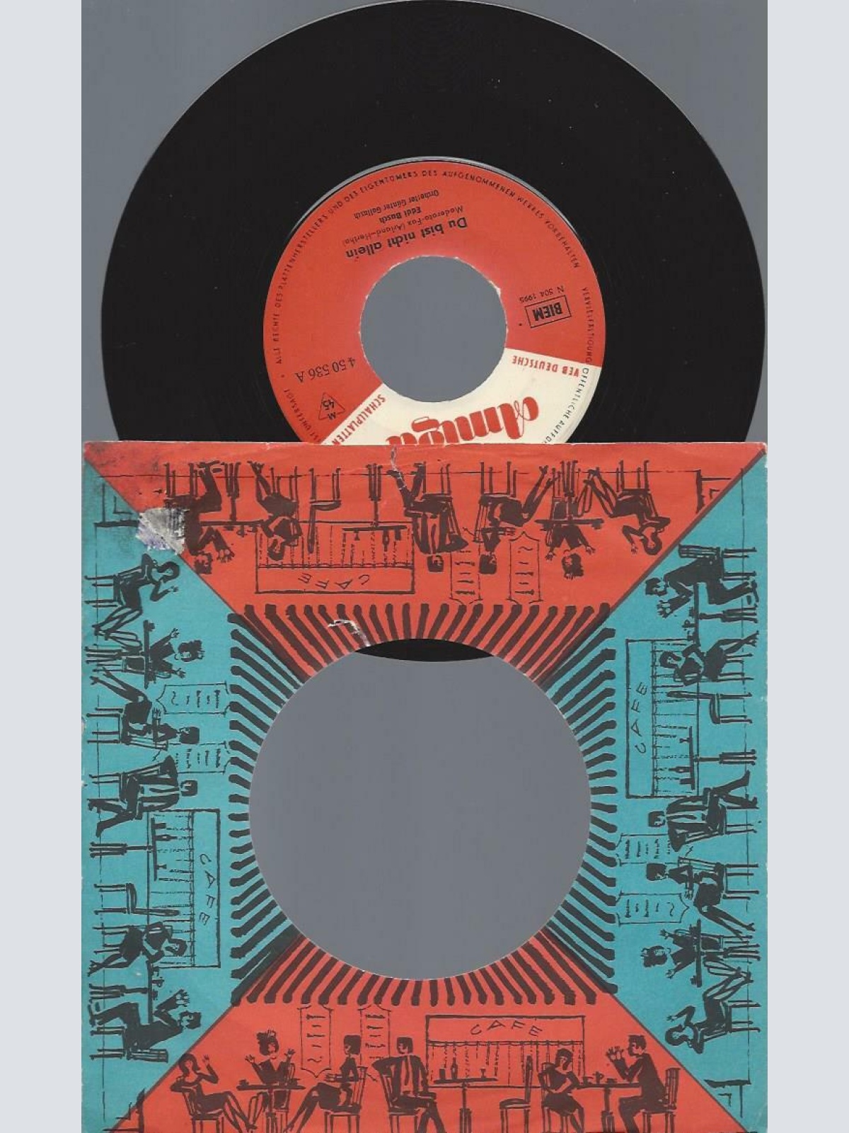 7"   Eddi Busch  Du Bist Nicht Allein