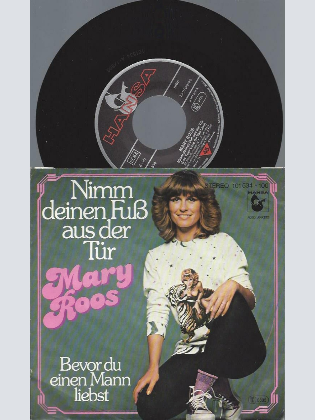 7"   Mary Roos  Nimm Deinen Fuß Aus Der Tür