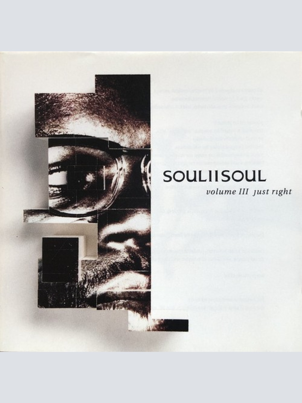 CD, Album Soul II Soul - Volume III Just Right