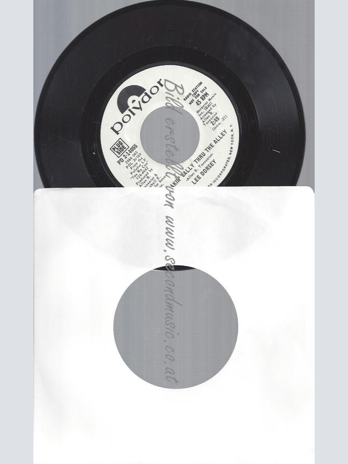 7"   Lee Dorsey  Sneakin' Sally Thru The Alley //PROMO