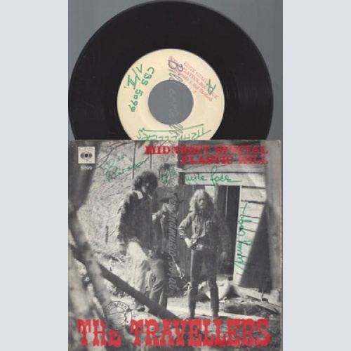 7"--THE TRAVELLERS // MIDNIGHT SPECIAL // CBS 5099/ PROMO MIT AUTOGRAMMEN