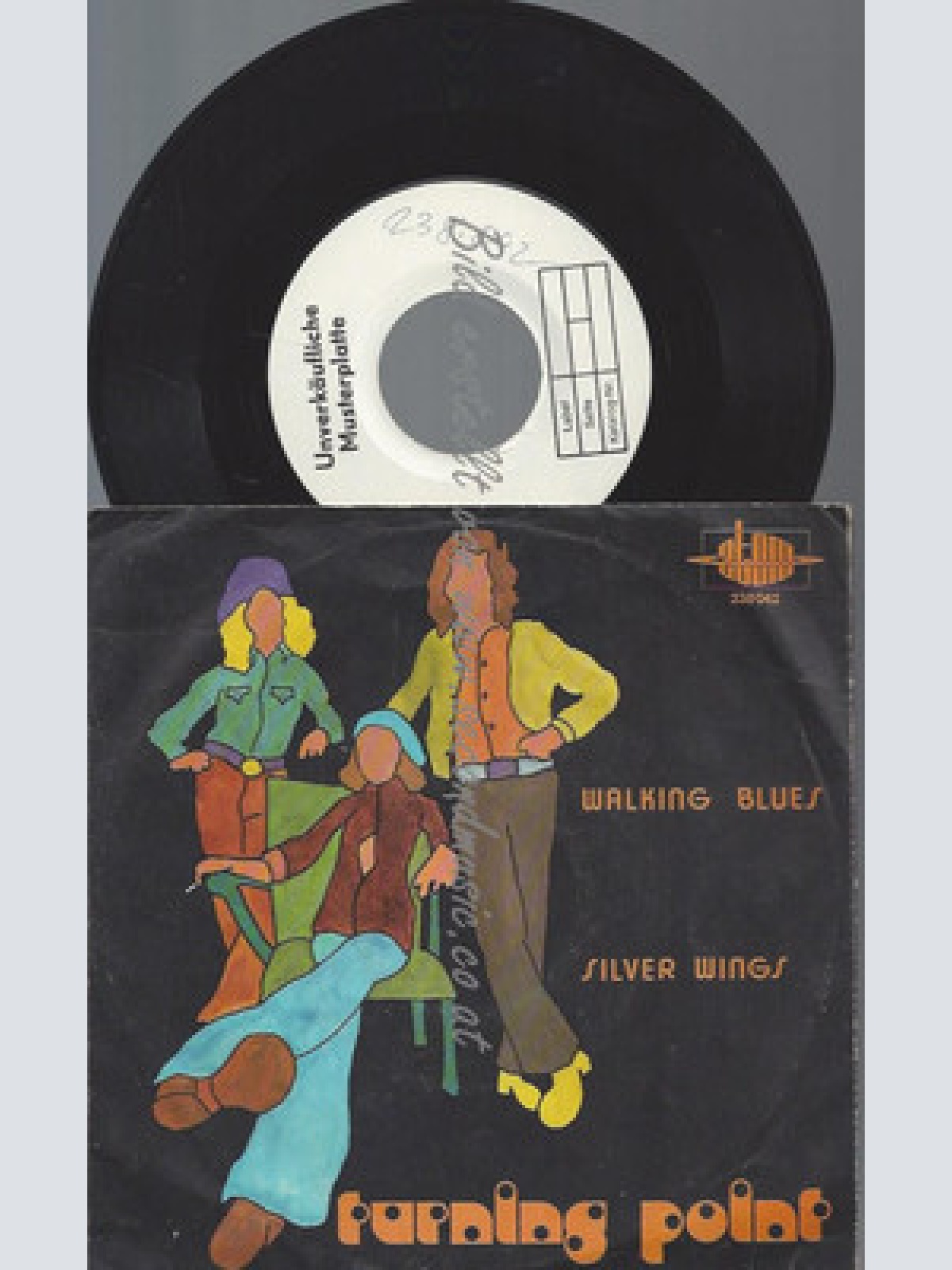7"--TURNING POINT WALKING BLUES // PROMO MUSTER