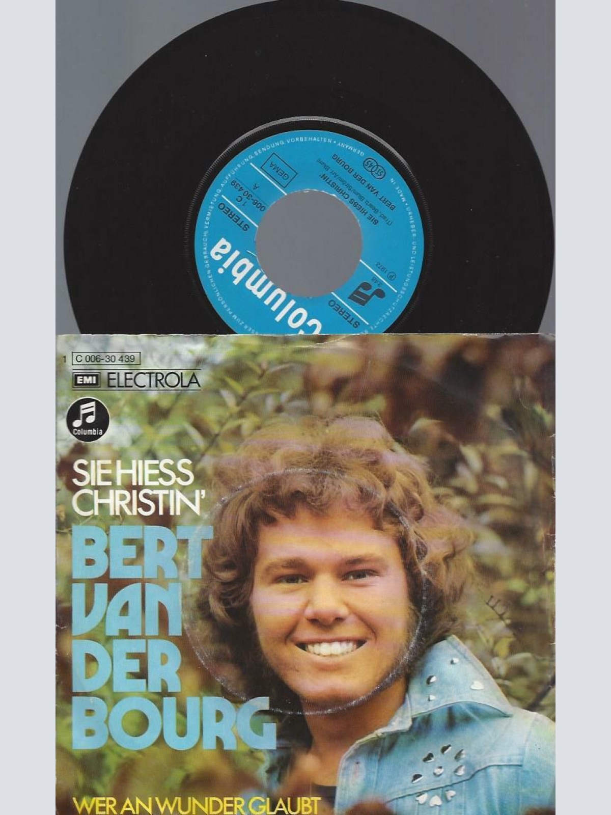 7" Bert Van Der Bourg – Sie Hiess Christin