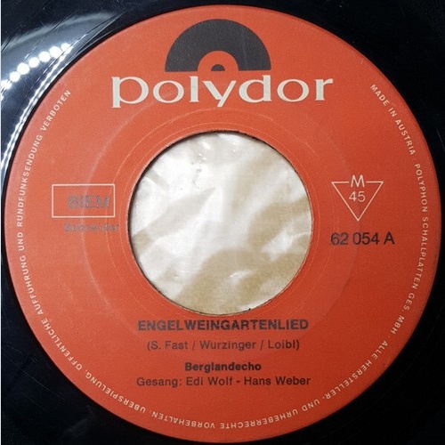 7", Single Berglandecho - Engelweingartenlied