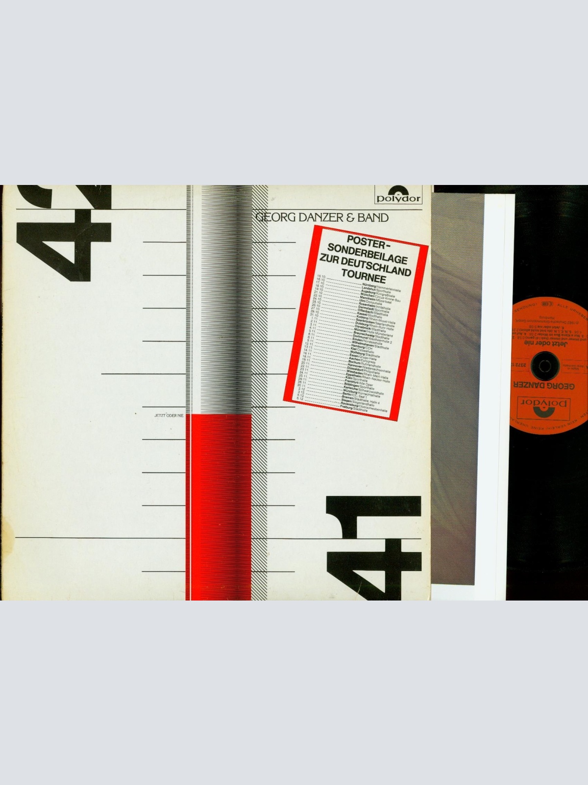 LP--GEORG DANZER--JETZT ODER NIE--MIT POSTER