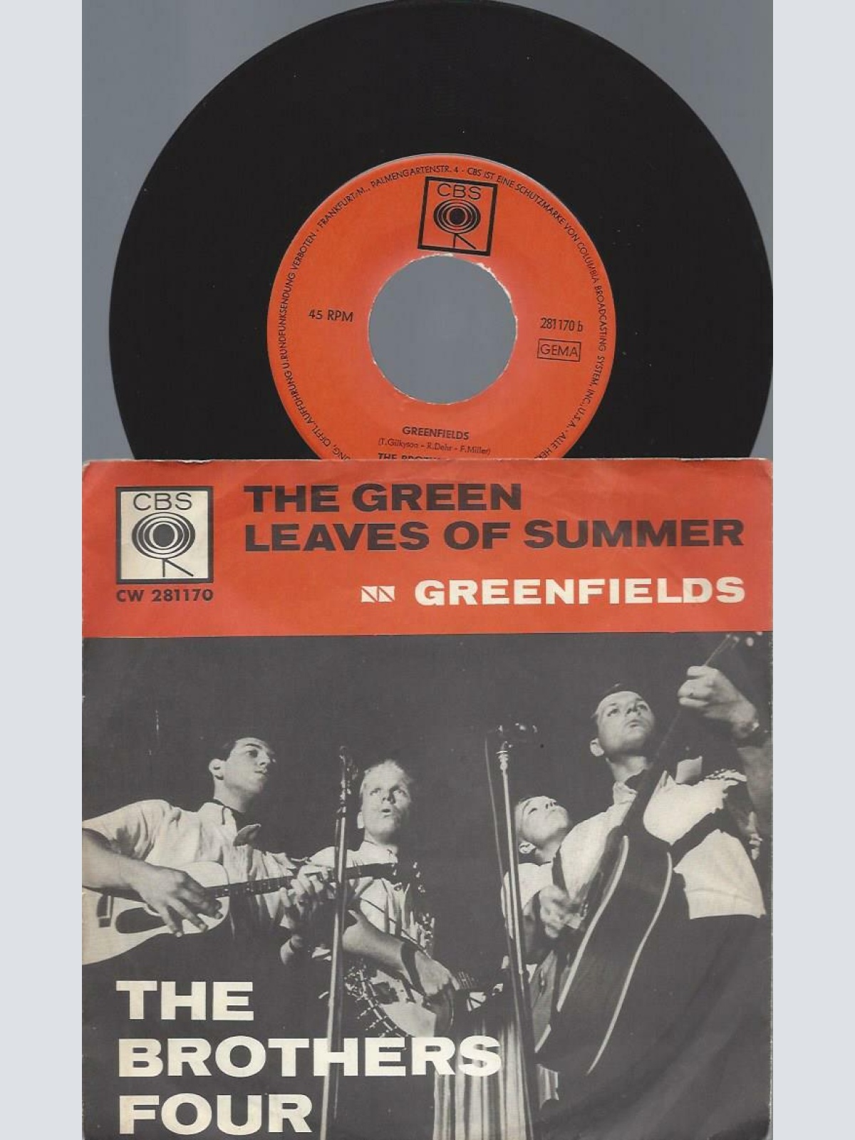 7"   The Brothers Four  The Green Leaves Of Summer