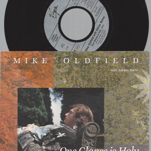 7"  Mike Oldfield With Adrian Belew  One Glance Is Holy