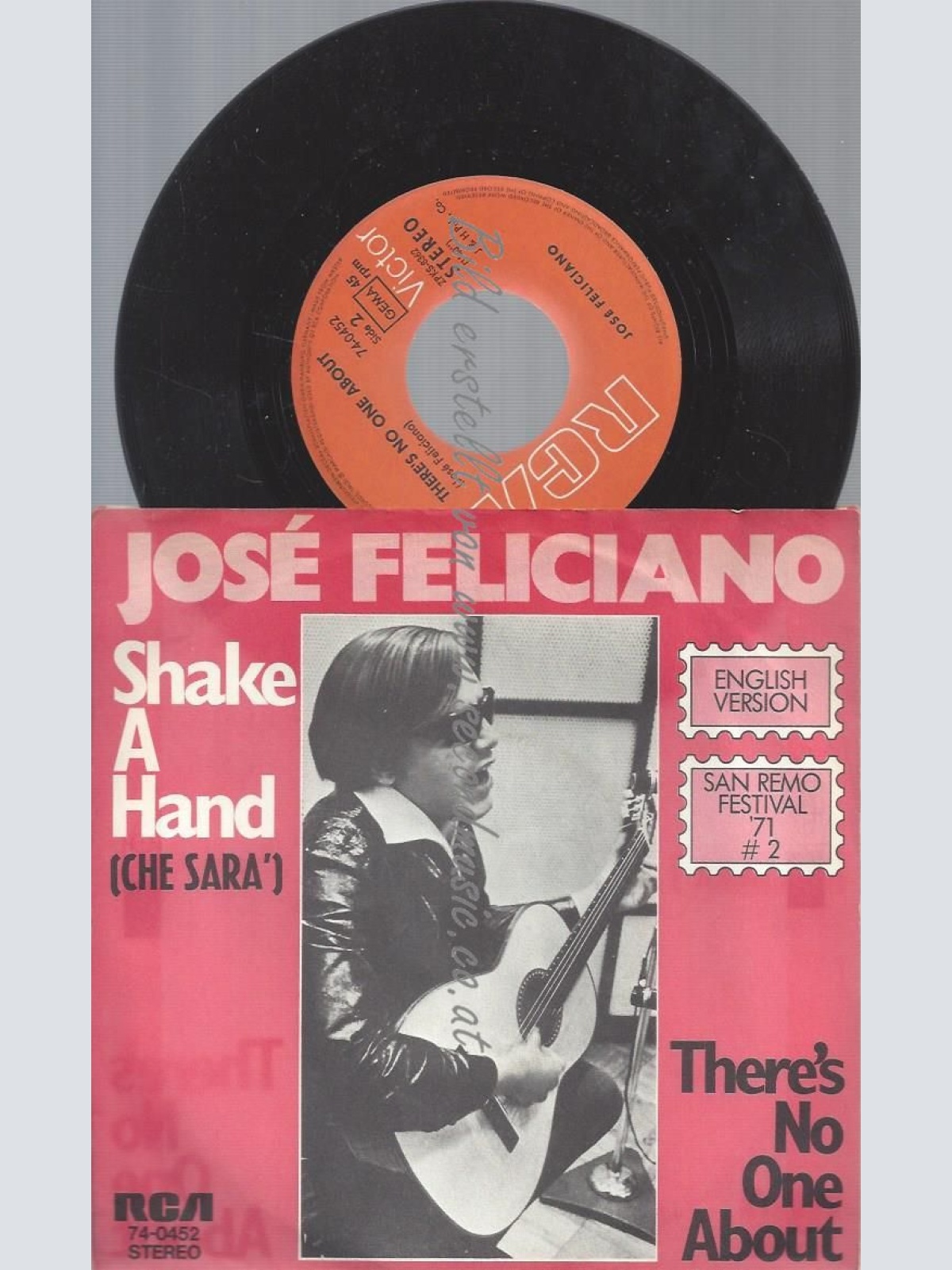 7"  José Feliciano  Shake A Hand