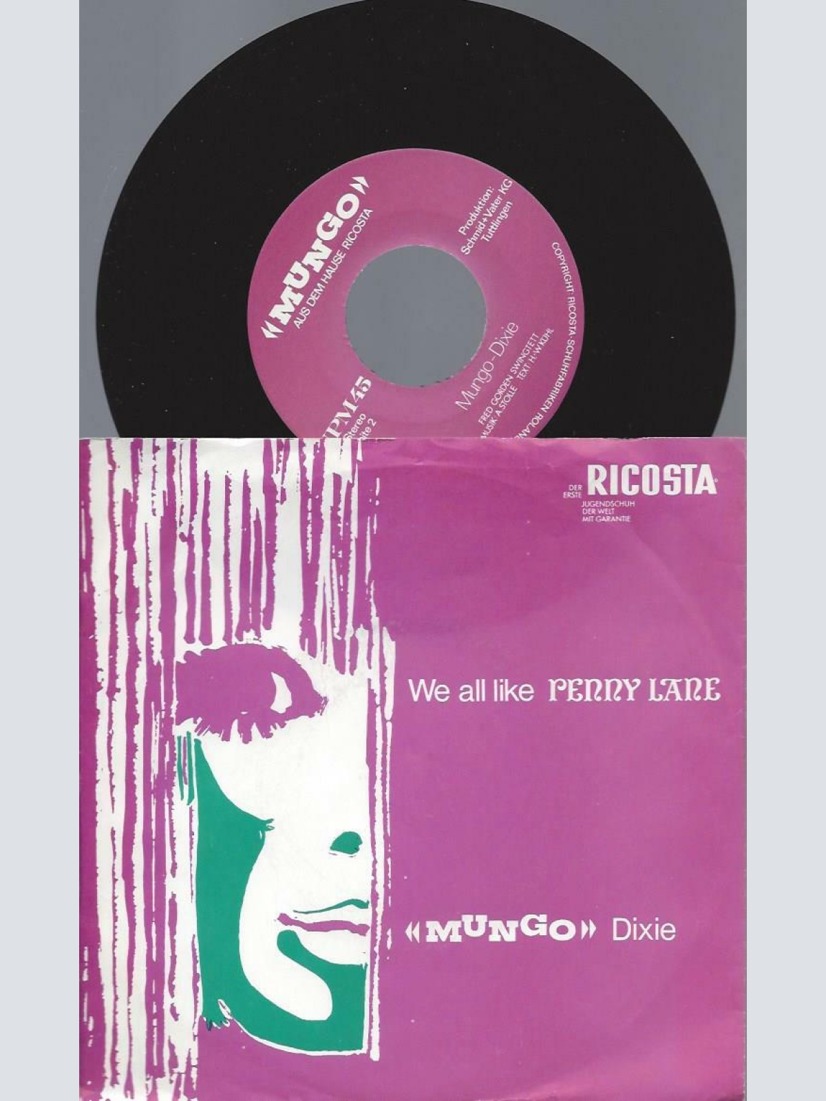 7"   Fred Gorden Swingtett – We All Like Penny Lane