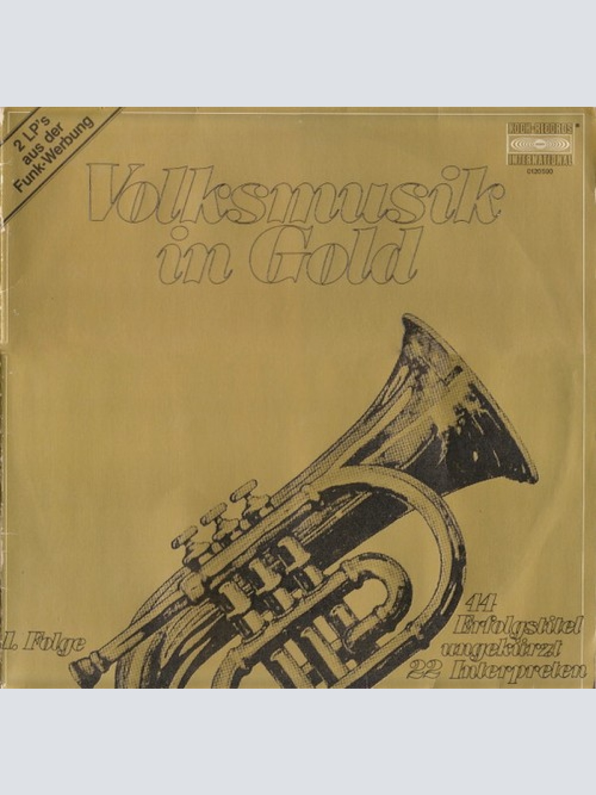 2xLP, Comp, Gat Various - Volksmusik In Gold (1. Folge)