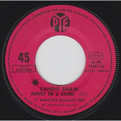 7", Single Sandie Shaw - Puppet On A String