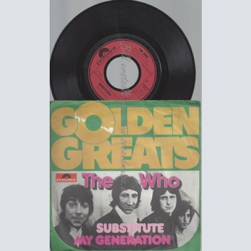 7"--THE WHO--SUBSTITUTE--MY GENERATION--