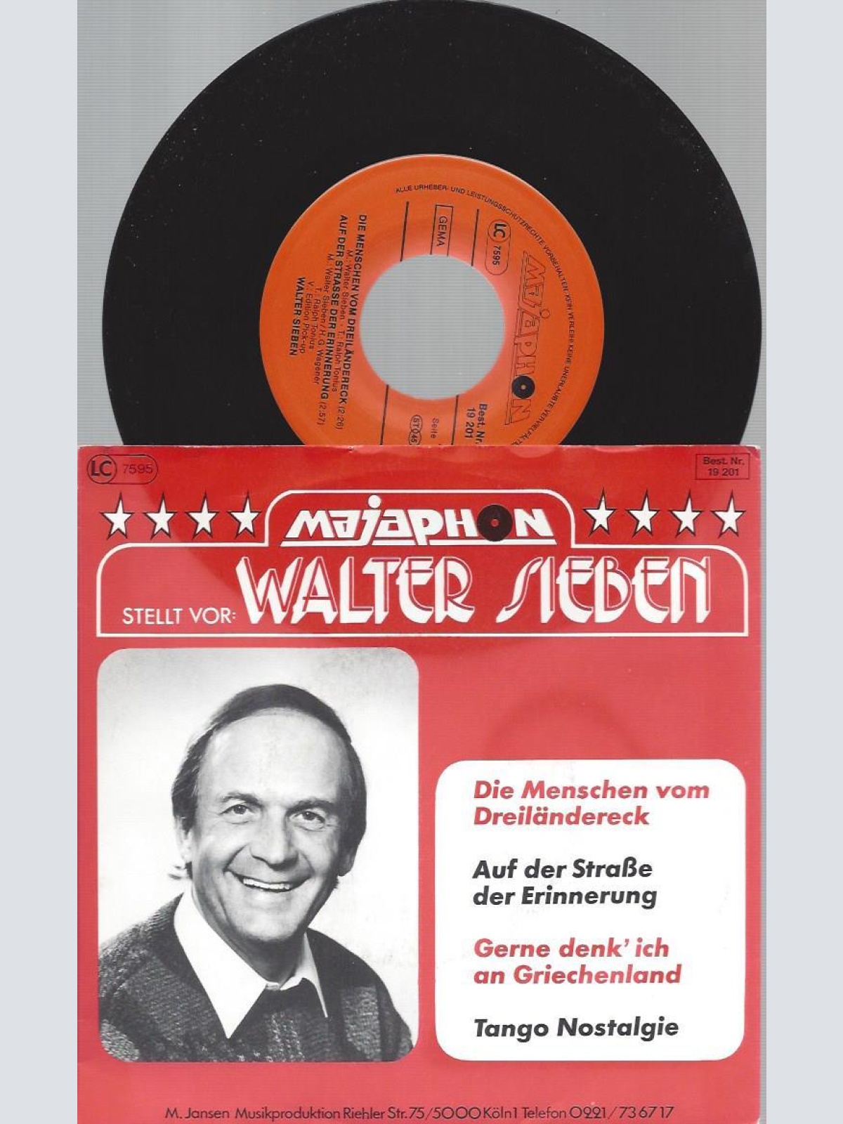 7"   Walter Sieben – Die Menschen Vom Dreiländereck