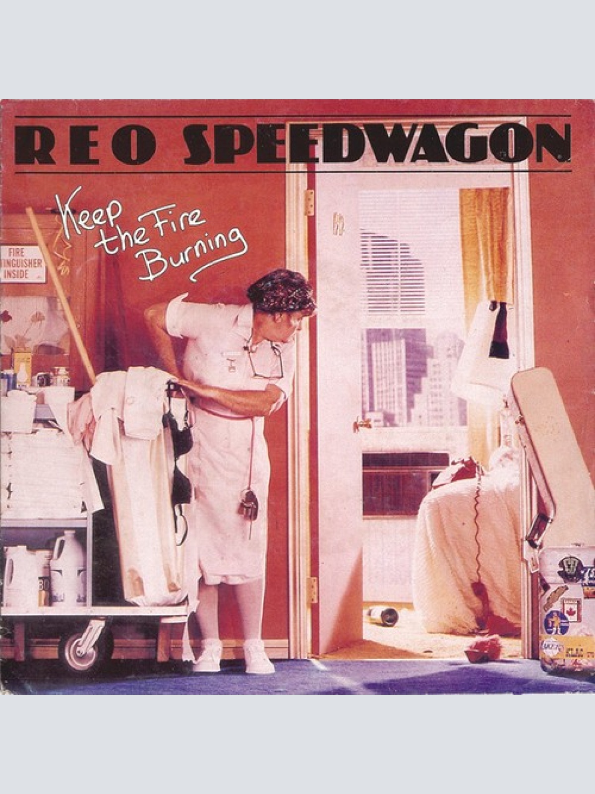 7", Single REO Speedwagon - Keep The Fire Burning