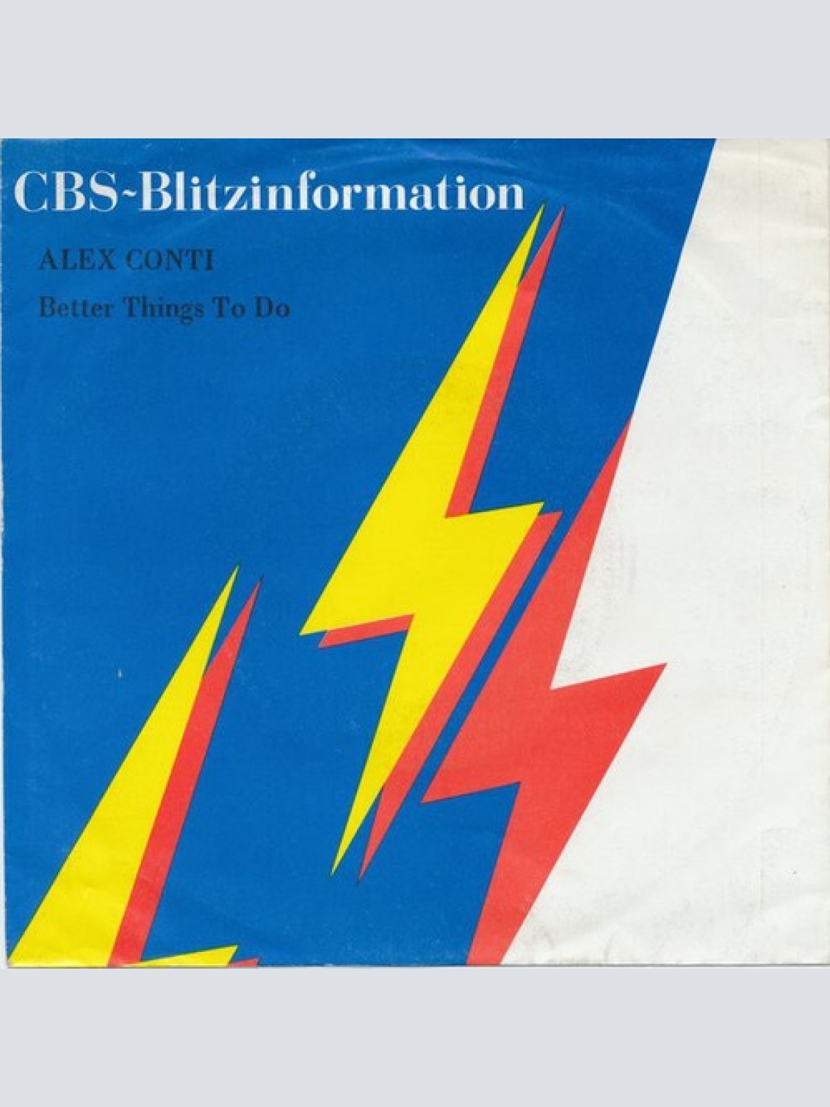 7", Single, Promo Alex Conti - Better Things To Do