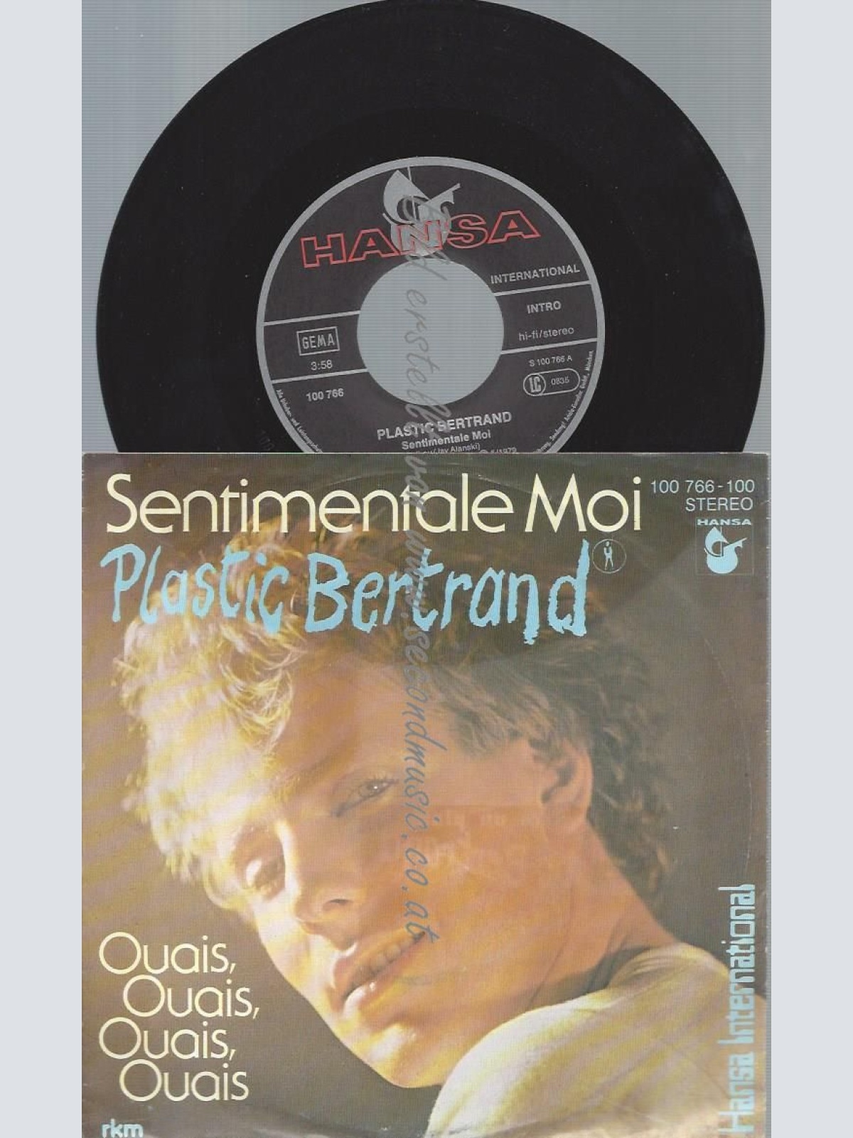 7"   Plastic Bertrand – Sentimentale Moi