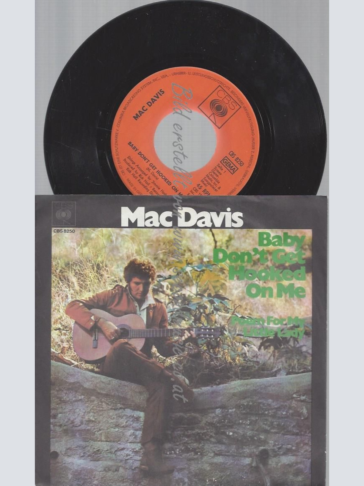 7"  Mac Davis  Baby Don't Get Hooked On Me