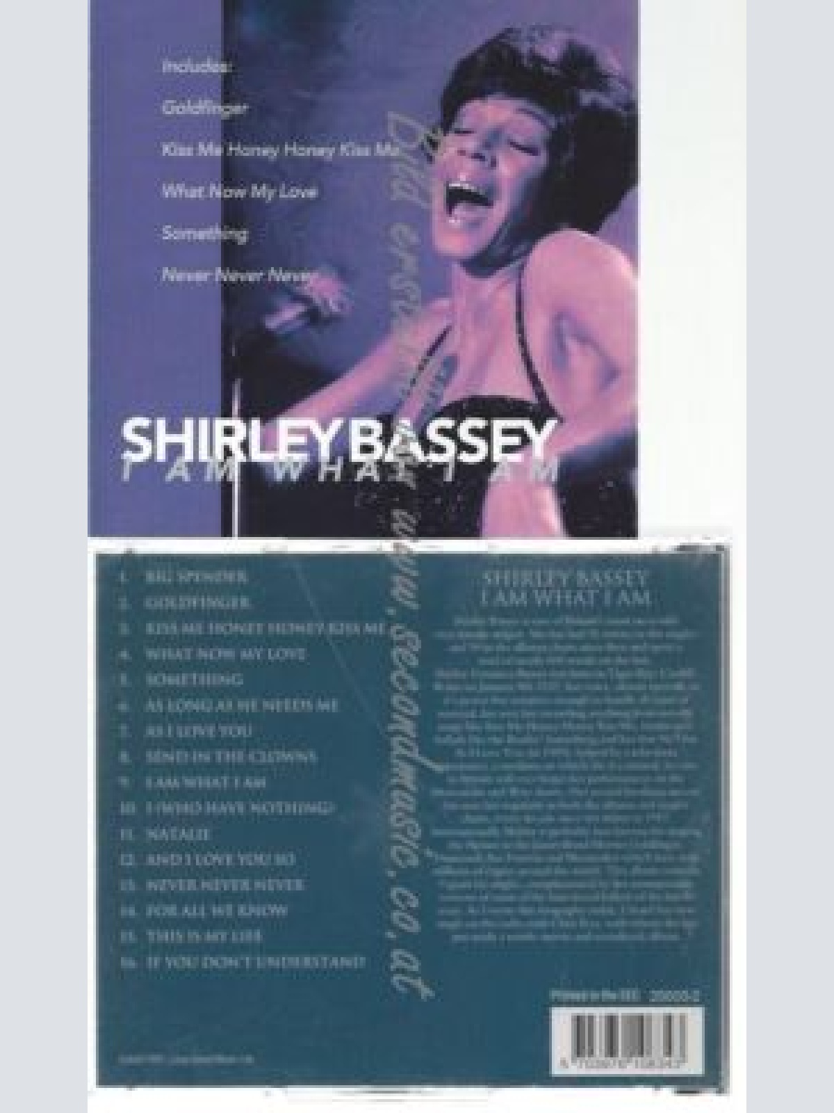 CD--SHIRLEY BASSEY--    I AM WHAT I AM