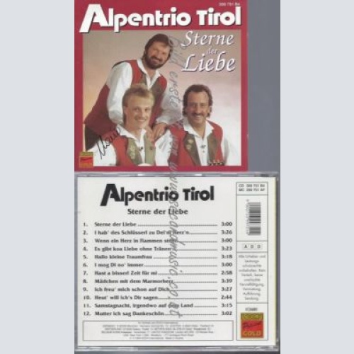 CD--ALPENTRIO TIROL--    STERNE DER LIEBE