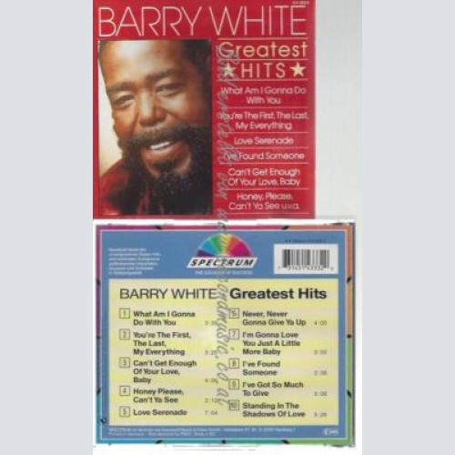 CD--BARRY WHITE--    GREATEST HITS